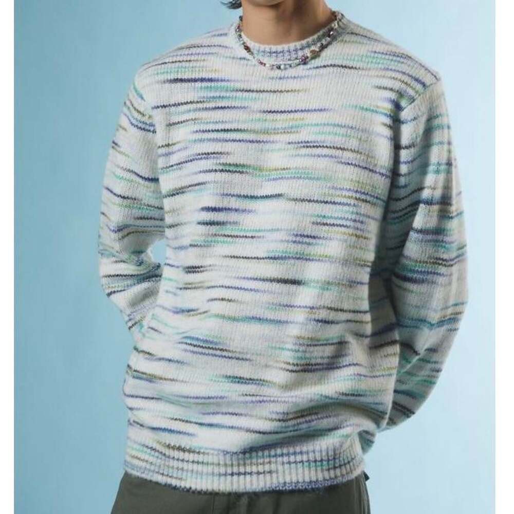 M/SF/T Moon Hymn Crewneck Sweater Green Blue Size Medium